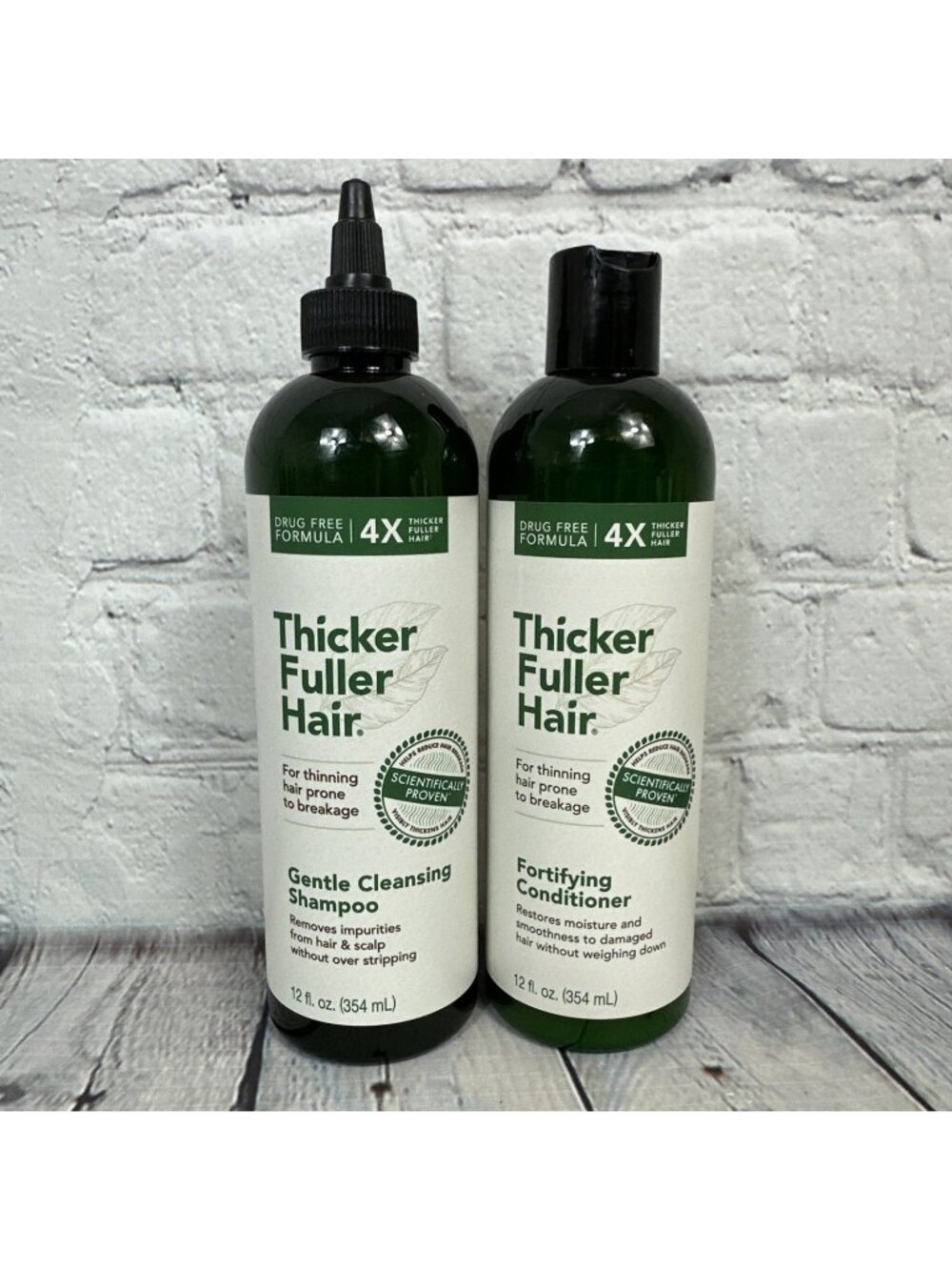 Thicker Fuller Hair Fortifying Shampoo And Conditioner 12 Oz Each